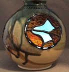 Pot w/ stained glass 