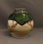 Pot w/ green glass